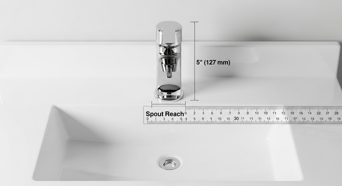 5 inch spout reach faucet