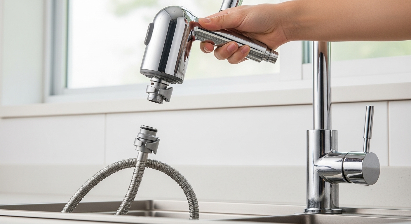 kitchen faucet pull out hose replacement