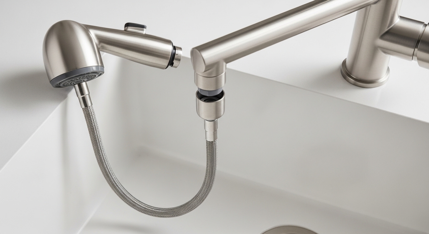 pull out kitchen faucet not working
