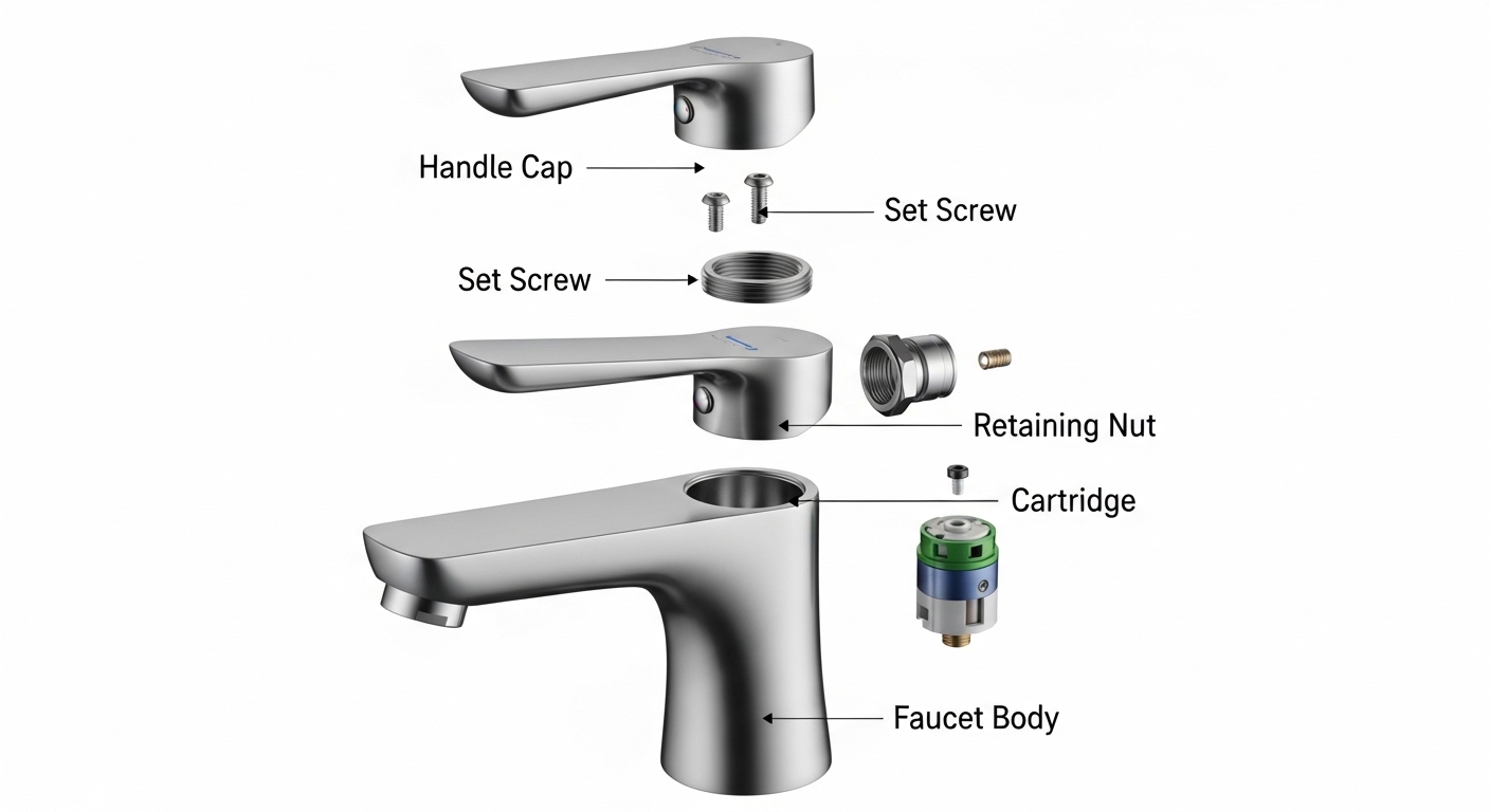 How Do You Replace a Bathroom Faucet Cartridge on a Single Handle Faucet Yourself? 2 how to replace a bathroom faucet cartridge single handle