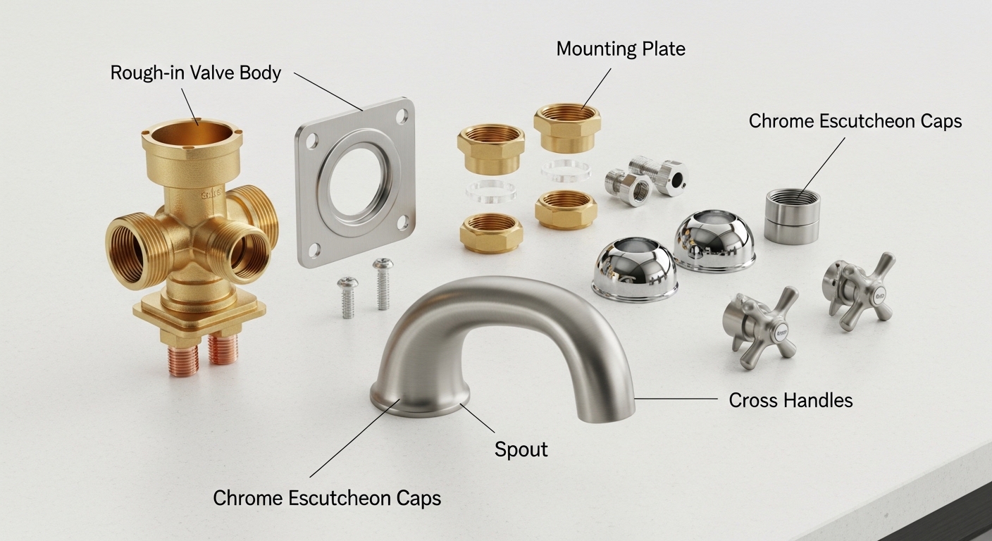 Do You Really Need a Wall Mount Faucet Installation Kit — and What's Inside One? 2 wall mount faucet installation kit