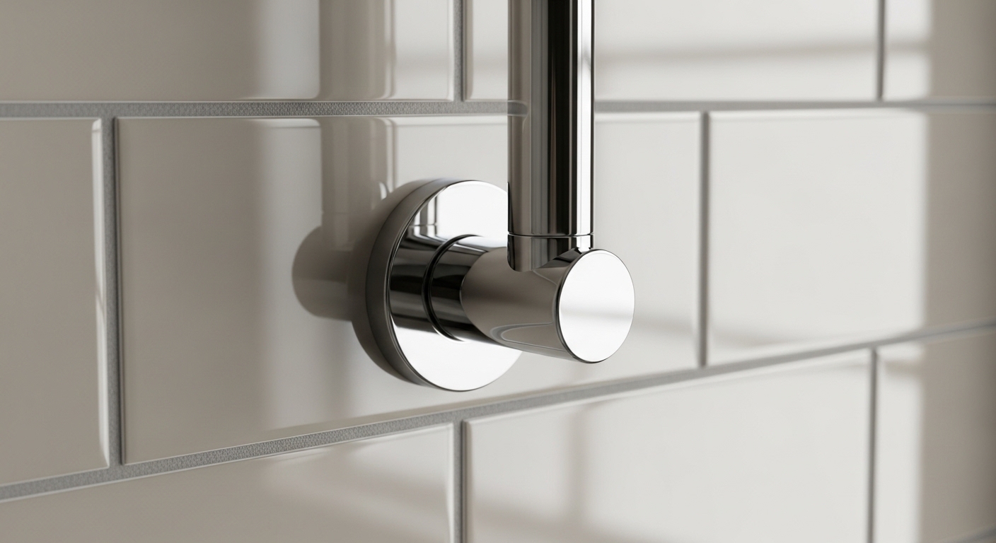 how to install shower head on tile
