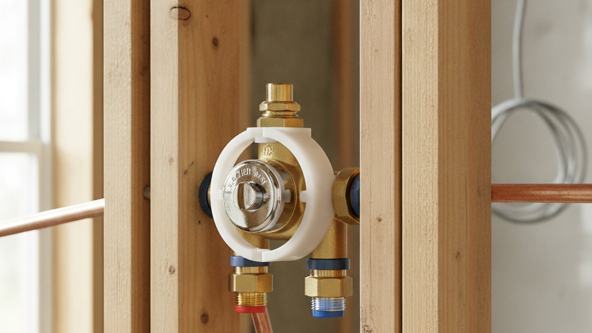 glacier bay shower valve rough in